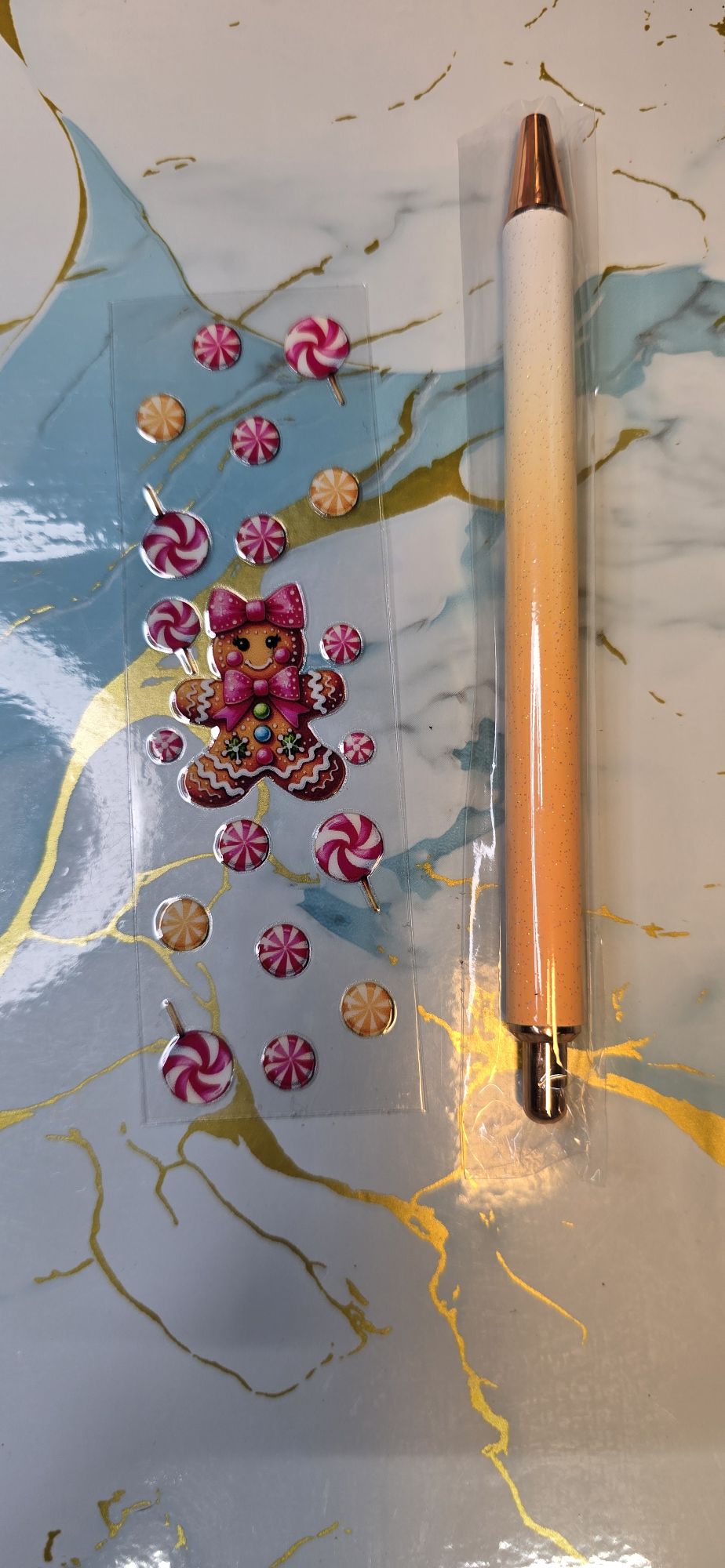 Ginger Bread Glitter Pen