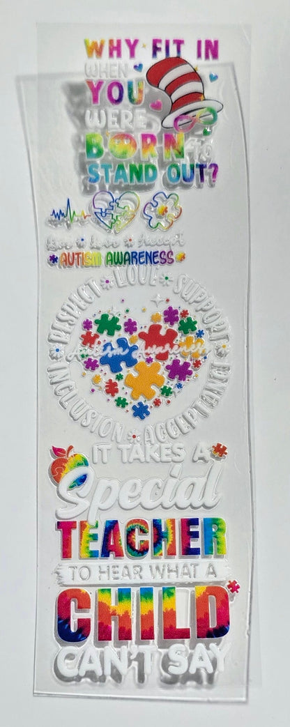 Autism Pen Decals