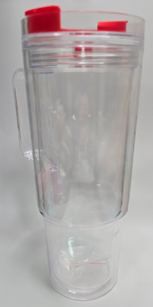 40oz Snow Globe Acrylic Cup