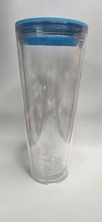 24oz Snow Globe Acrylic Cup